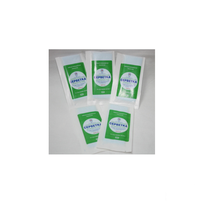*Севетки стер. cорбційні для обработки ран та опіків 6 х10 см №6
