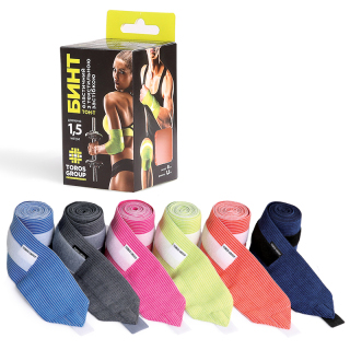 *Бинт еластичний Торос Груп 1,5 м х 8 см жовто-зелен.