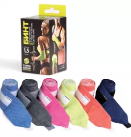 *Бинт еластичний Торос Груп 1,5 м х 8 см сірий