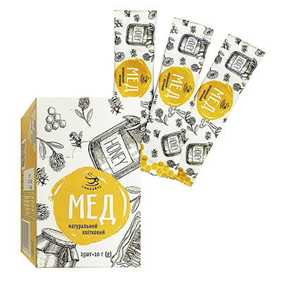 *Мед Смакуйте квітковий у стіках 20 г