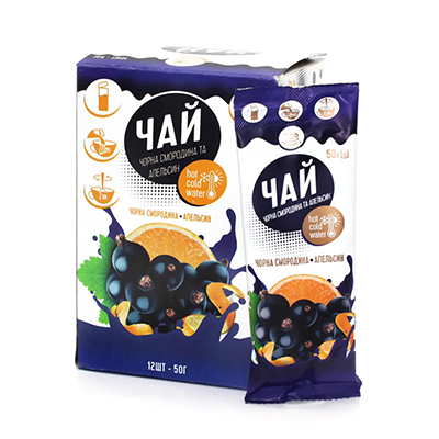 *Чай Смакуйте Чорна Смородина та Апельсин 50 г