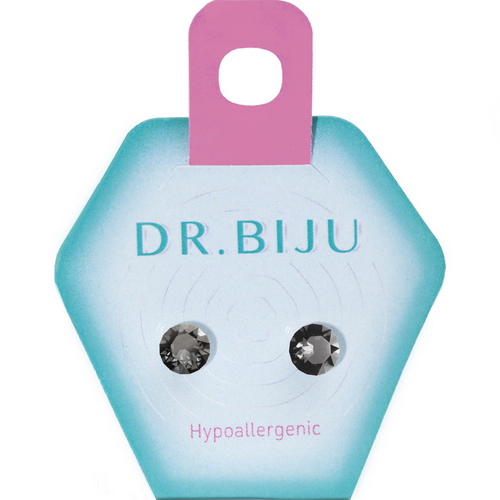 Сережки Dr.Biju Сіріус 5.3 мм Графіт