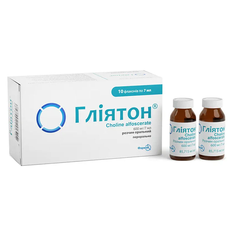 Глиятон р-р орал. 600мг/7мл 7мл флак. №10