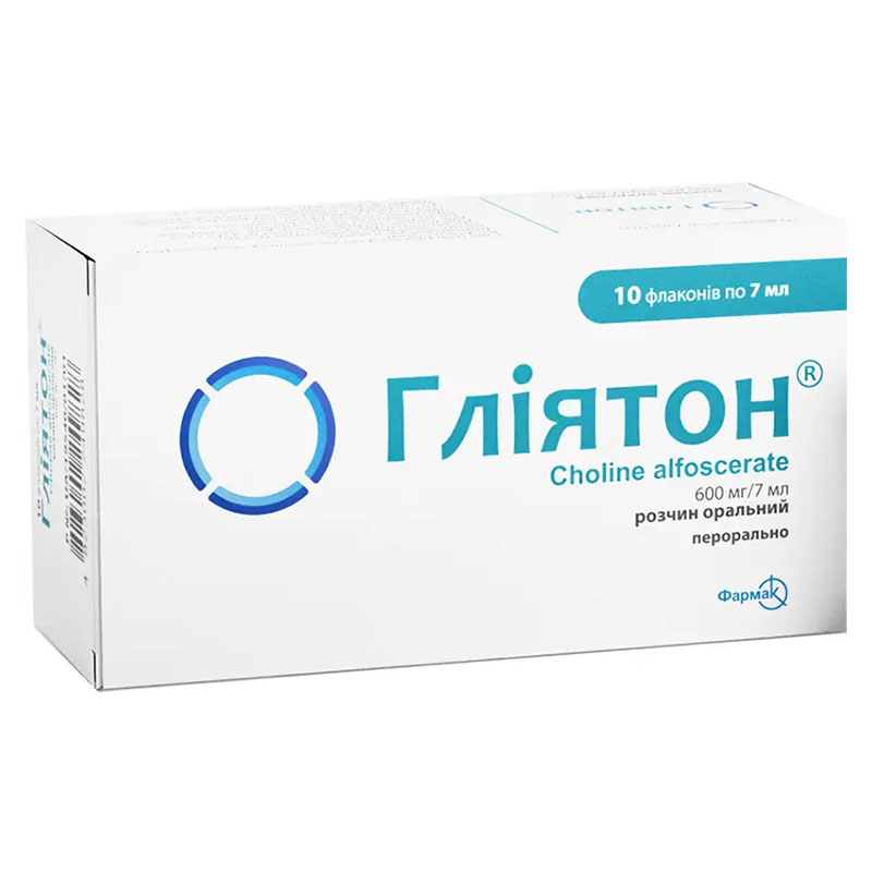 Гліятон р-н орал. 600мг/7мл 7мл флак. №10