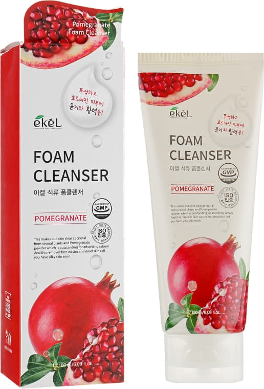*Пінка Ekel Foam Cleanser для вмивання обличчя Гранат 100 мл