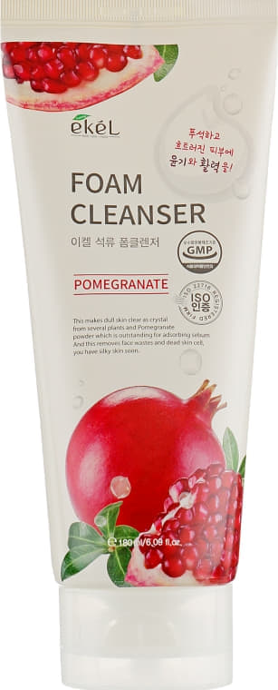 *Пінка Ekel Foam Cleanser для вмивання обличчя Гранат 100 мл