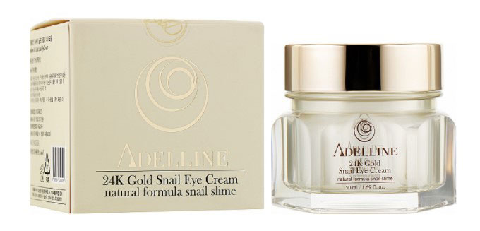 *Крем Adelline для шкіри навколо очей 24к золото + Равлик 30 мл