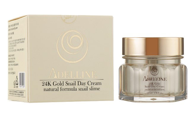 *Крем Adelline денний 24к золото + Равлик 100 мл