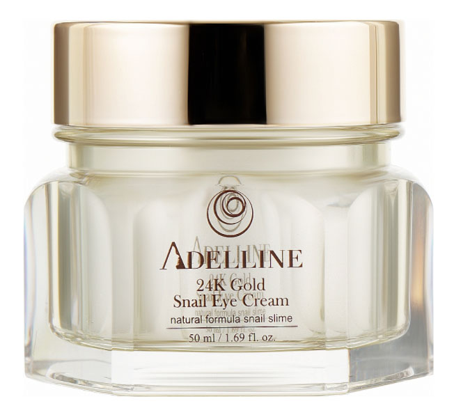 *Крем Adelline денний 24к золото + Равлик 50 мл