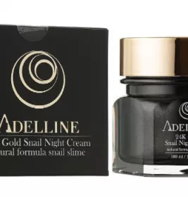 *Крем Adelline нічний 24к золото + Равлик 50 мл