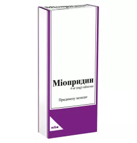 Міопридин таблетки по 4 мг 20 шт.
