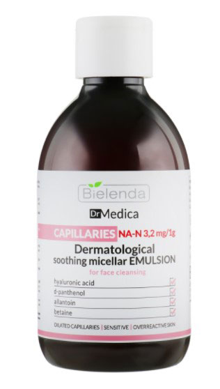 *Эмульсия Bielenda Dr. Medica Купероз мицелл. успок. для очищения кожи 250 мл *Эмульсия Bielenda Dr. Medica Купероз мицелл. успок. для очищения кожи 250 мл