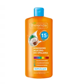 *Молочко Bielenda Sun Care для засмаги Кокосове SPF15 200 мл