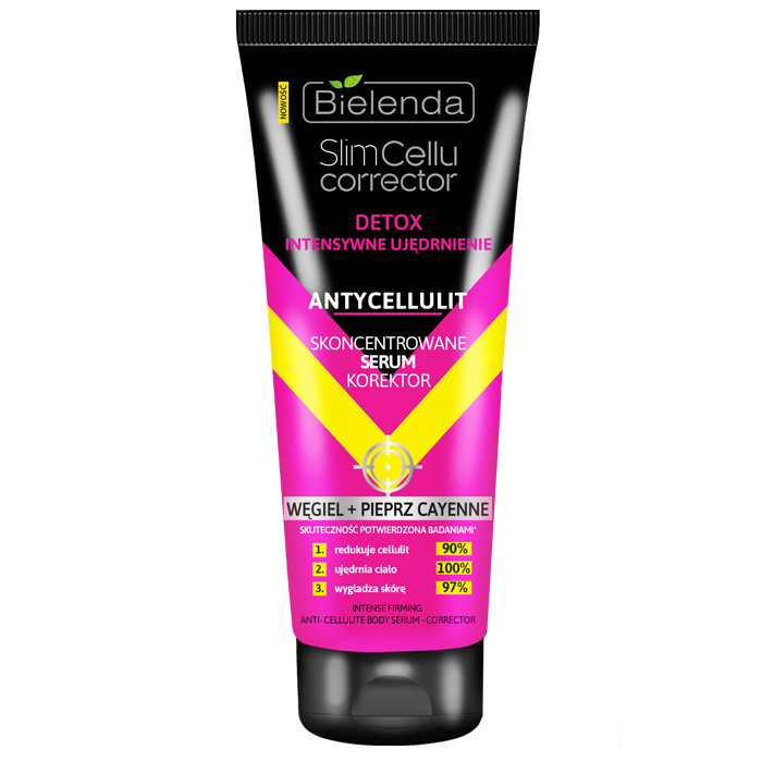 *Сироватка Bielenda для підвищення пружності Вугілля + Перець кайєнський 250 мл