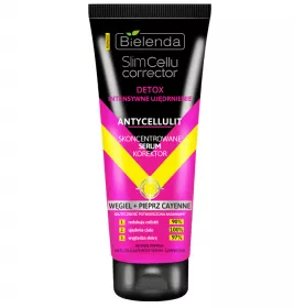 *Сироватка Bielenda для підвищення пружності Вугілля + Перець кайєнський 250 мл