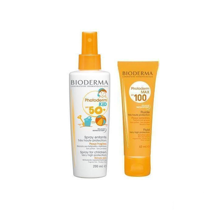 *Набір Bioderma Фотодерм Молочко Kid SPF50 100мл+ Эмульсия Max SPF100 40мл