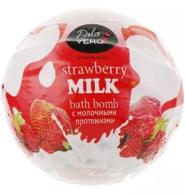 *Бомба для ванн Dolce Vero Полуниця 75 г