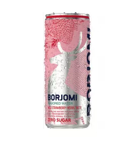 *Напій Боржомі Флейворд Суниця-Трави з/б газ 0,33 л