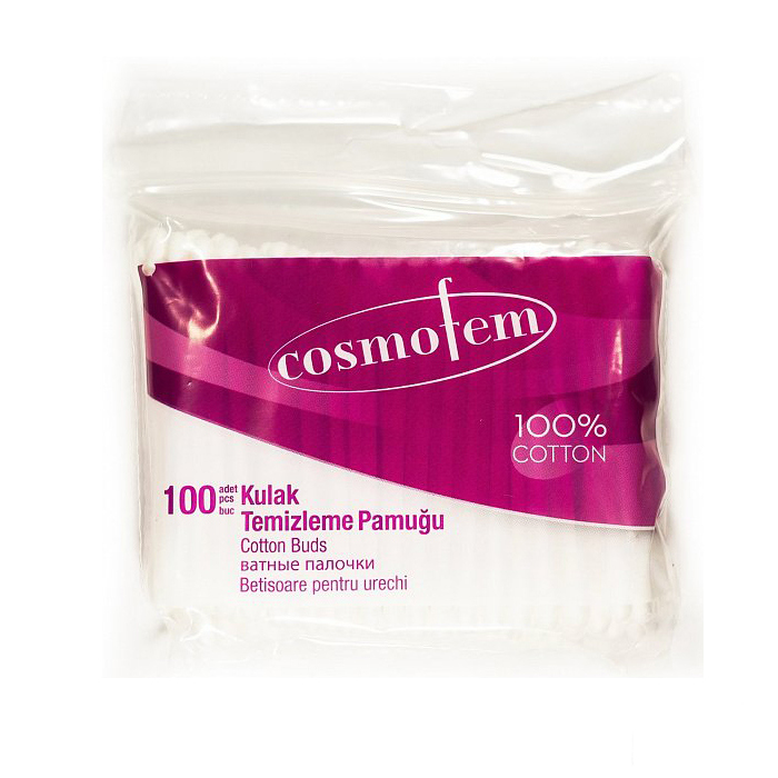 *Ватні палички Cosmofem п/е №200