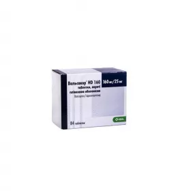 *Вальсакор НD табл. в/о 160 мг + 25 мг №84