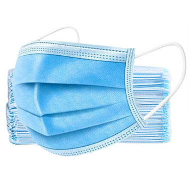 *Маска мед. 3-слойная на резинке №50