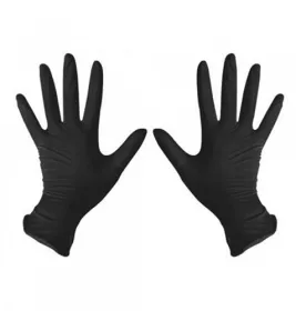 *Рукавички Волес нестерил. нітрил. чорні без пудри р. L  пара