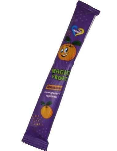 *Цукерки натуральні Magic Fruit апельсин 16 г