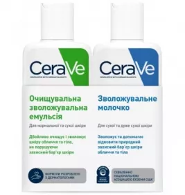 Промонібор CeraVe Емульсія очищищуюча зволож 473мл+Молочко зволож 236мл