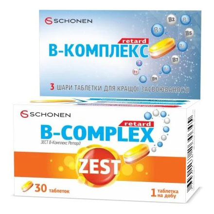 *Зест В-комплекс ретард табл. №30