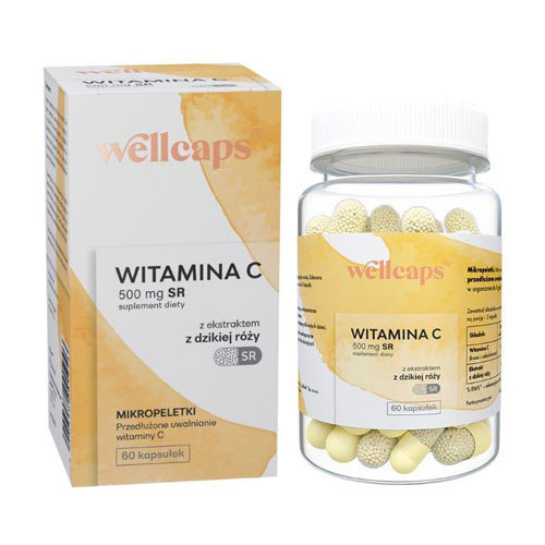 *Вітамін С WellCaps микропелеты 500 мг №60