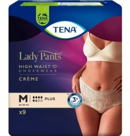 Урологические трусы TENA Lady Pants Plus M №9 для женщин (creme)