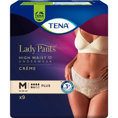 Урологічні труси TENA Lady Pants Plus M №9 для жінок (creme)