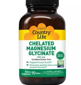 *Магній Хелатний Гліцинат Country Life 400 мг табл. №90