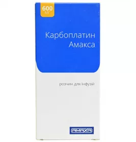 Карбоплатин Амаксу розчин для інфузій 10 мг/мл по 60 мл у флаконі 1 шт.