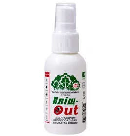 *Спрей-репелент Кліщ-OUT для дорослих 50 мл