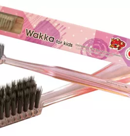 *Зубная щетка Mizuha Wakka Kids для детей розовая мягкая