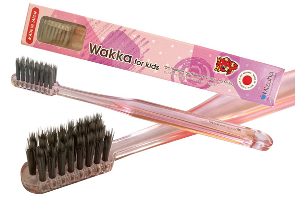 *Зубна щітка Mizuha Wakka Kids для дітей рожева м'яка