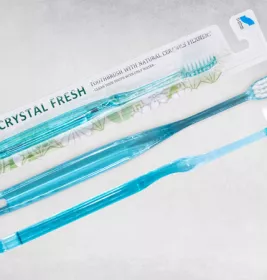 *Зубная щетка Mizuha Crystal Fresh зеленая мягкая