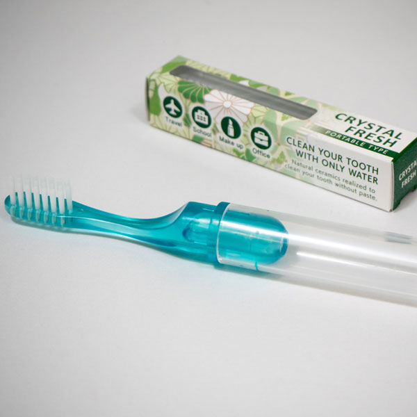 *Зубна щітка Mizuha Crystal Fresh Портативна зелена м'яка