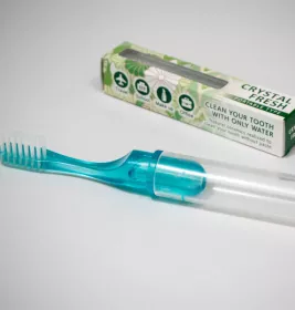 *Зубна щітка Mizuha Crystal Fresh Портативна зелена м'яка