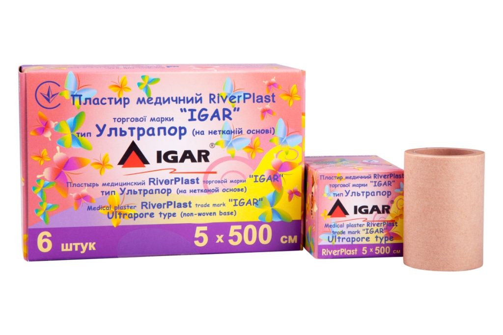 *Пластир Igar RiverPlast Класичний ткан. 5 x 500 см №1