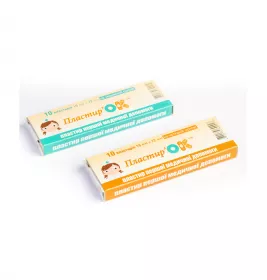 *Пластир мед. Пластир’ОК 1,9 х 7,2 см ткан. №10