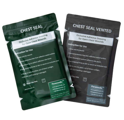 *Пов'язка оклюзійна Paramedic Chest Seal Combo Pack