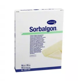 *Пов'язка Hartmann Sorbalgon з волокон кальцію-альгінату 10 х 10 см №10