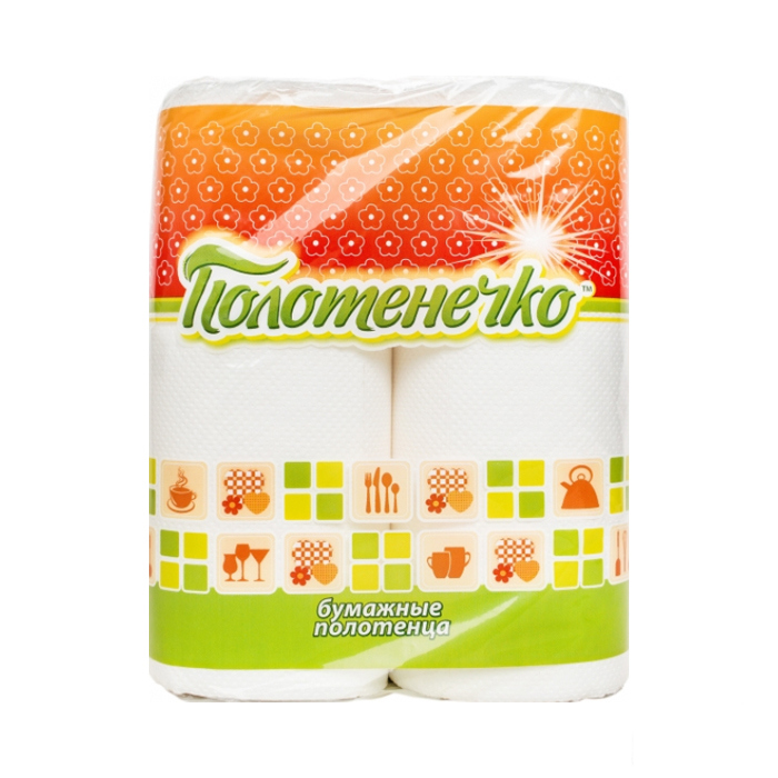 *Рушники паперові Полотенечко біл. №2