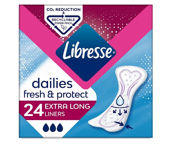 *Прокладки Libresse Dailies Fresh extra long подовжені №24