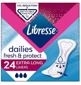 *Прокладки Libresse Dailies Fresh extra long подовжені №24