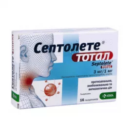 Септолете Тотал леденцы 16 шт.