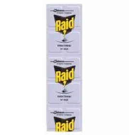 *Пластини для фумігатора Raid від мух №10