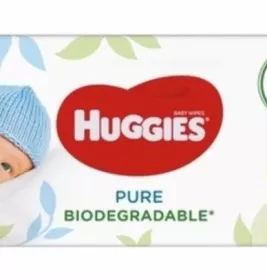 *Серветки дитячі вологі Huggies Pure Gold №56